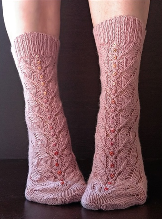 Носки О-ханами (sock_s_love)